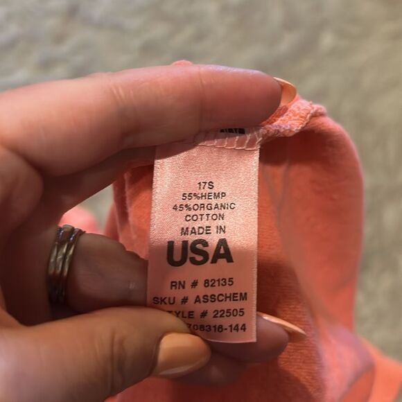 Fresh produce‎ bright coral organic cotton flowy tshirt - Picture 4 of 5